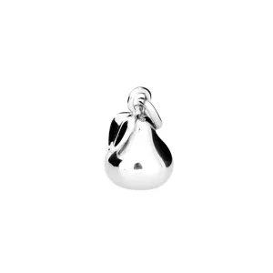 Pear Silver Link Charm