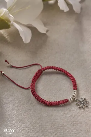 Red Snowflake Bracelet