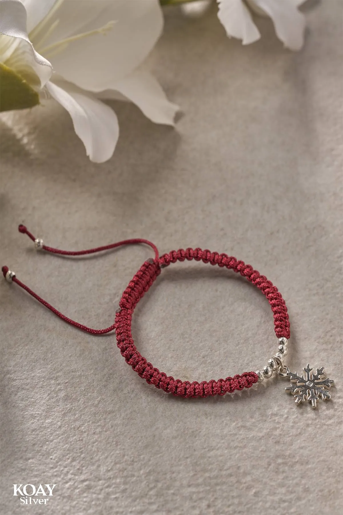 Red Snowflake Bracelet