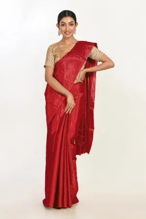 Red Tissue Silk Saree
