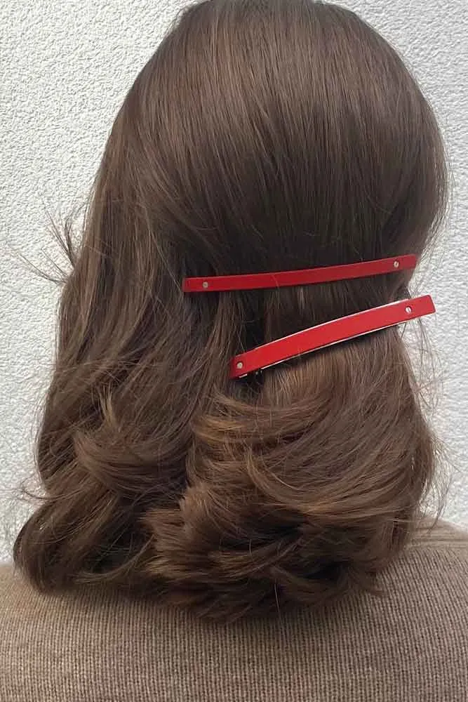 Red  XS Barrette 21