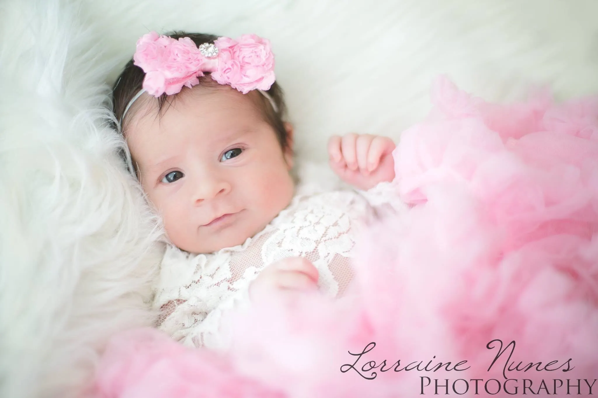 Rosette Baby Headband- pick your color!