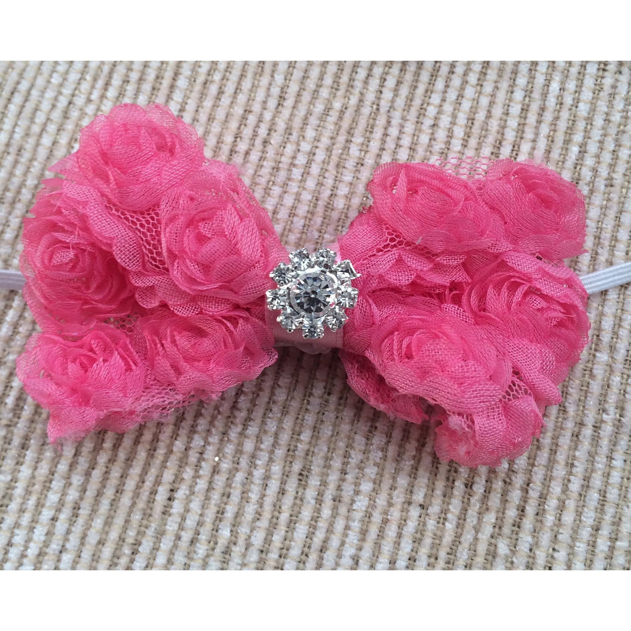 Rosette Baby Headband- pick your color!