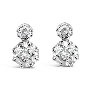 Round Diamond Earrings