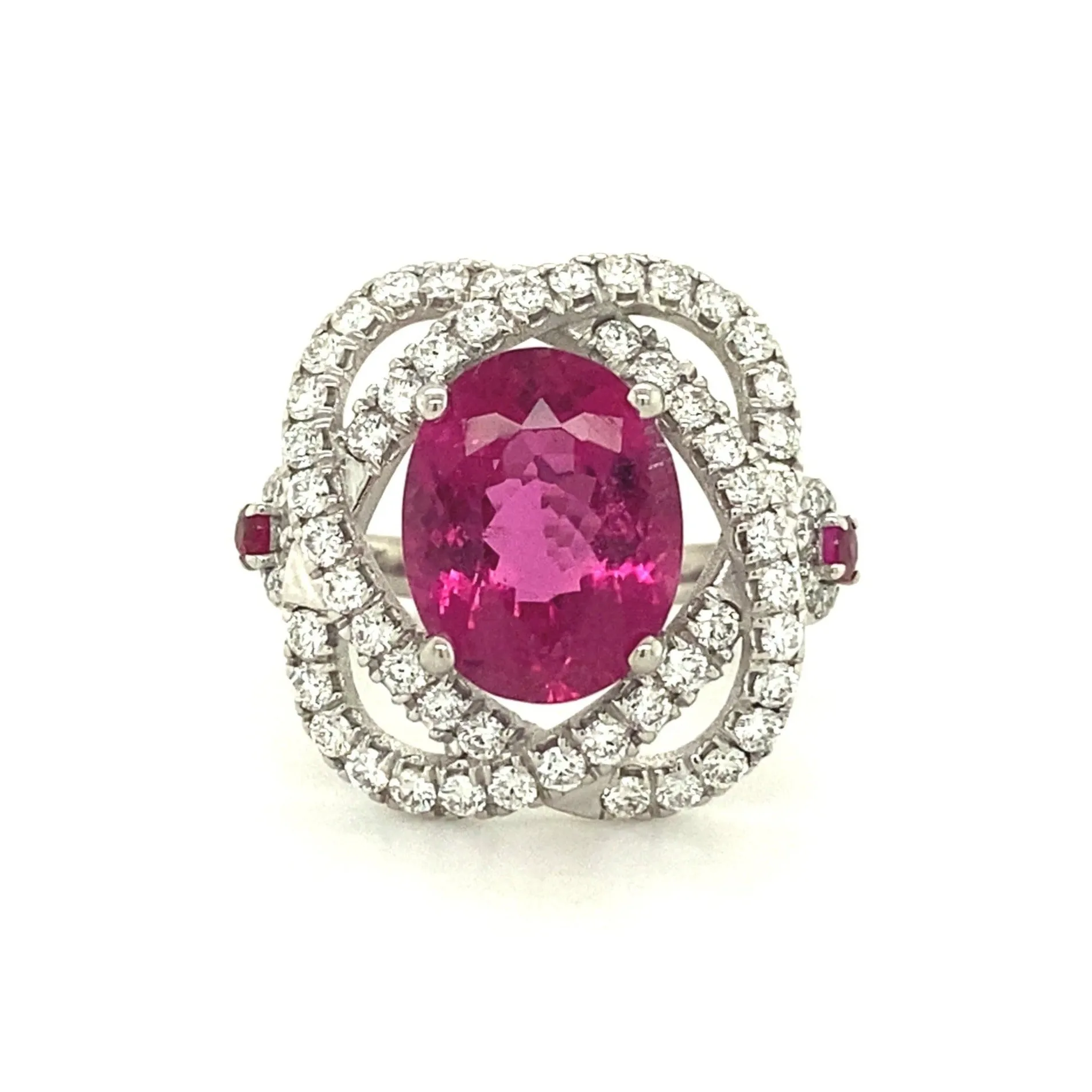 Rubellite & Diamond Cocktail Ring