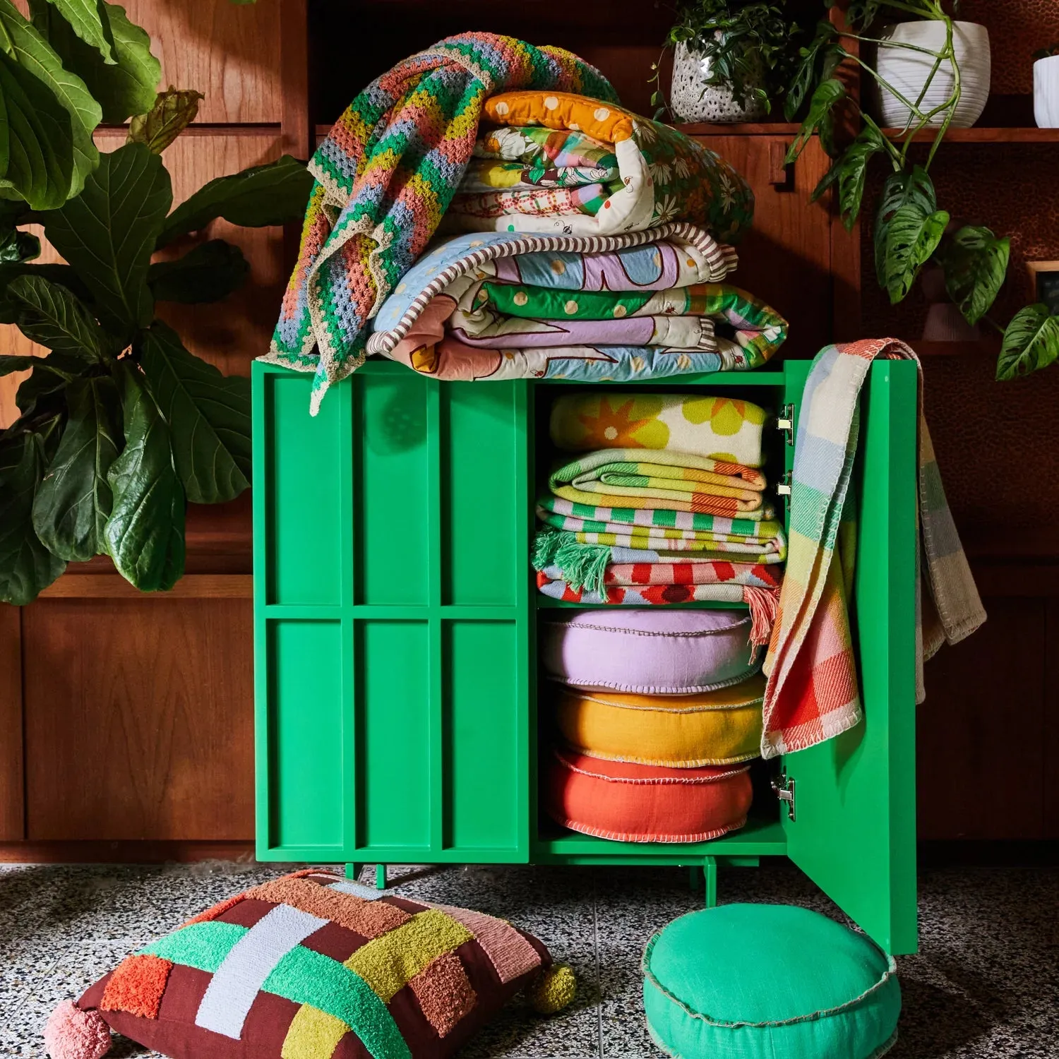 Rylie Round Cushion - Cherry - Sage & Clare
