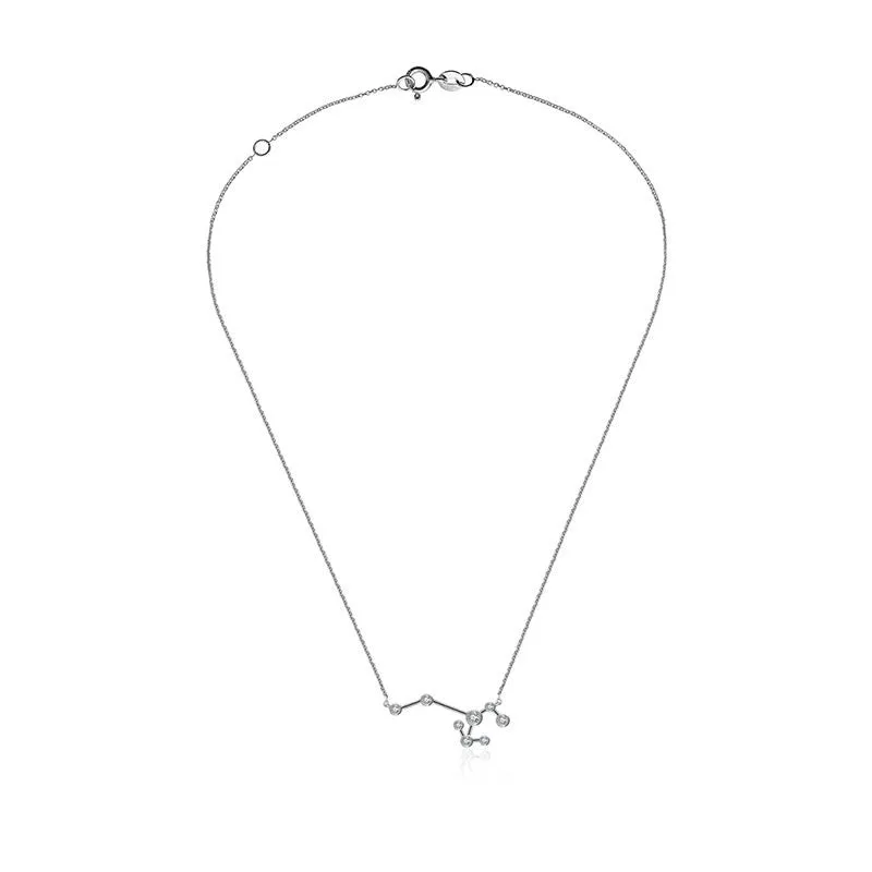 Sagittarius Zodiac Constellation Necklace 18k Gold & Diamond