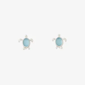 Sea Turtle Stud Silver