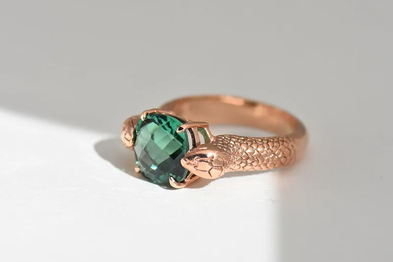 Serpent Cocktail Ring | 9k Gold (all stones)