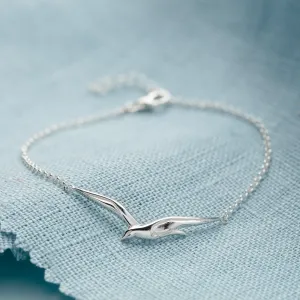 Silver Soaring Bird Bracelet