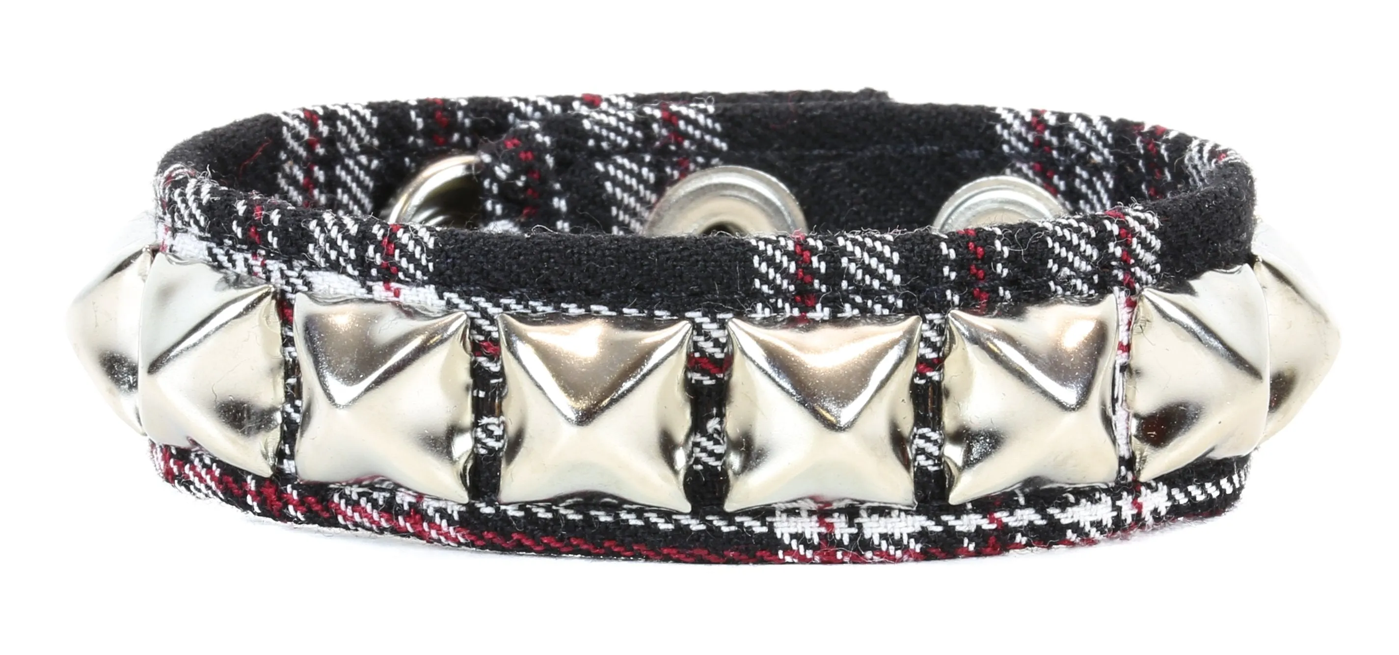 Studded Bracelet One Row Plaid Bracelet