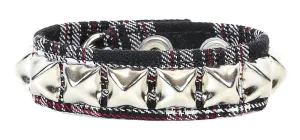 Studded Bracelet One Row Plaid Bracelet