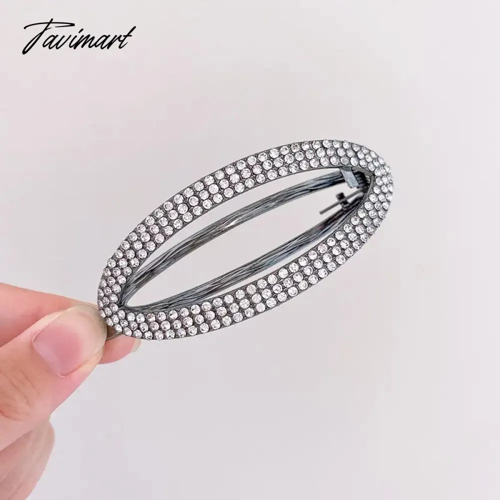Tavimart Elegant Camellias Hair Claw Clip for Women Hair Bun Hairpin Headwear Metal Barrettes Banana Twist Clips Hair Clip for Girl Tiara