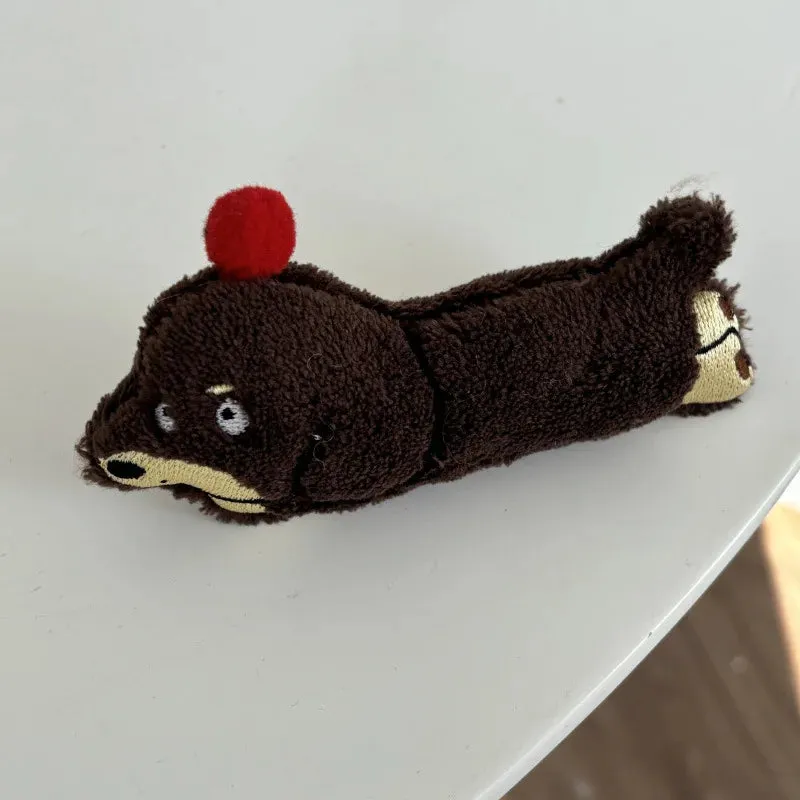 TAVIMART  -  Korean cute dog hairpin female side bangs duck bill clip versatile headgear clip hairpin hair accessories plush