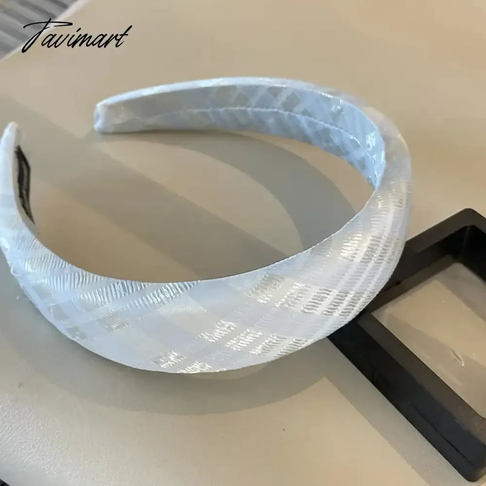 TAVIMART -  Princess Sparking Zirconium Bow Hairhoop Women's Blue Hairpin Internet Hot New Face Wash Hair Band Outing Headdress