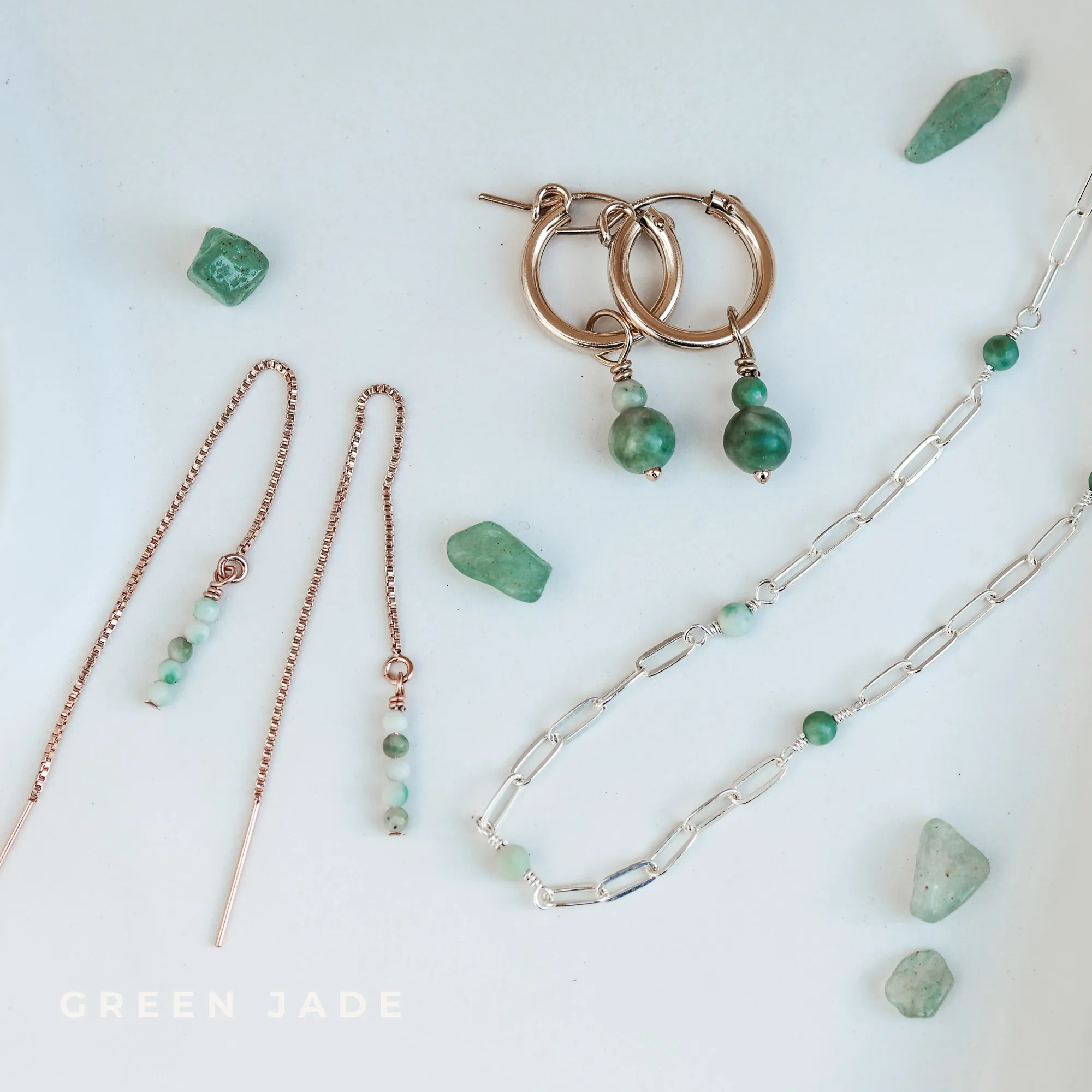 Thalia • Gemstone Adorned Link Necklace