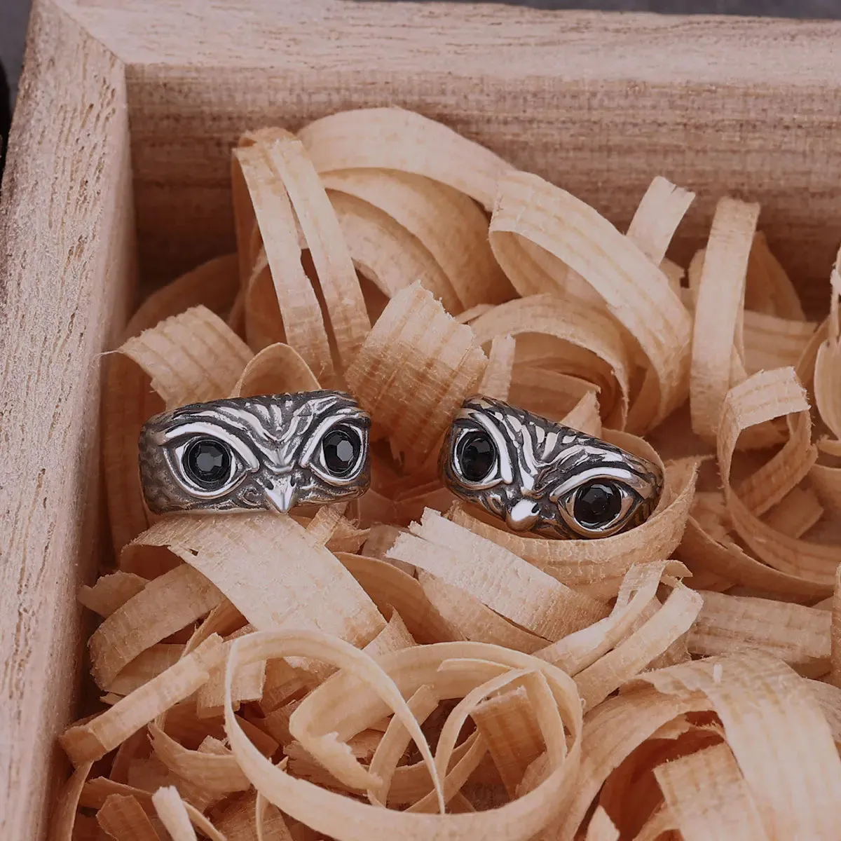 Tiny Red Zircon Inlay Clip Viking Earring