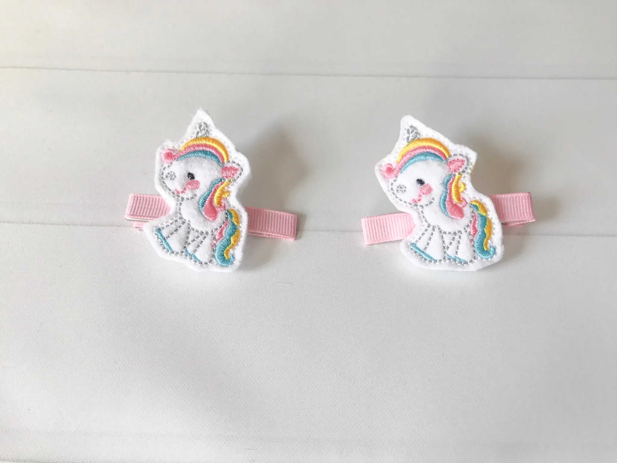 Unicorn Hair Barrette Set I The Enchanted Magnolia