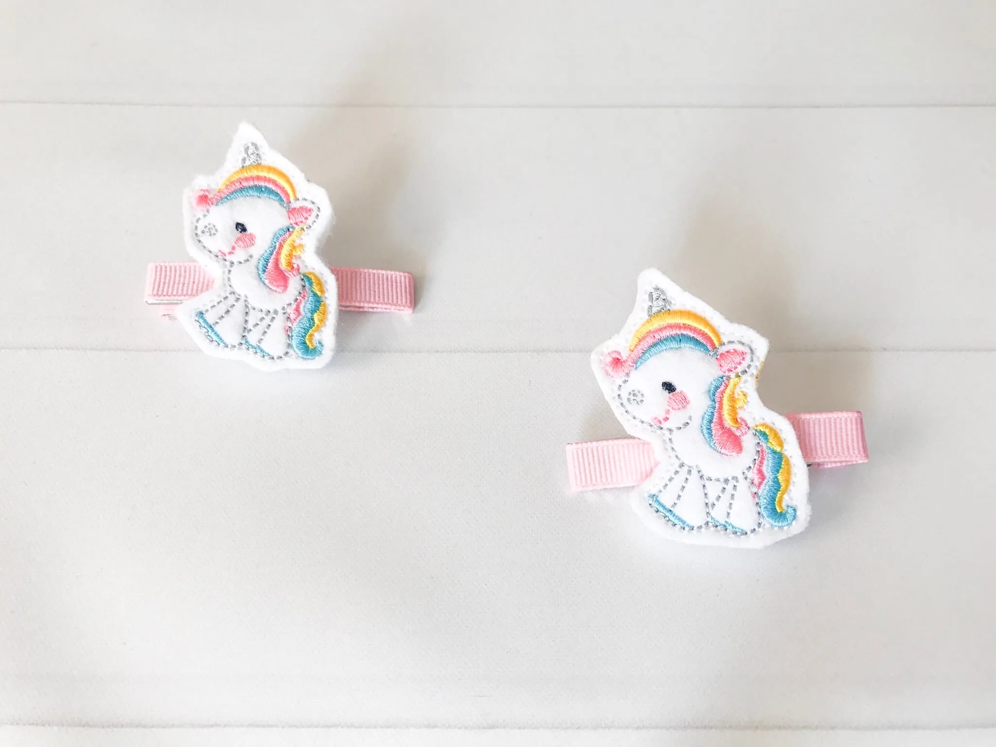 Unicorn Hair Barrette Set I The Enchanted Magnolia