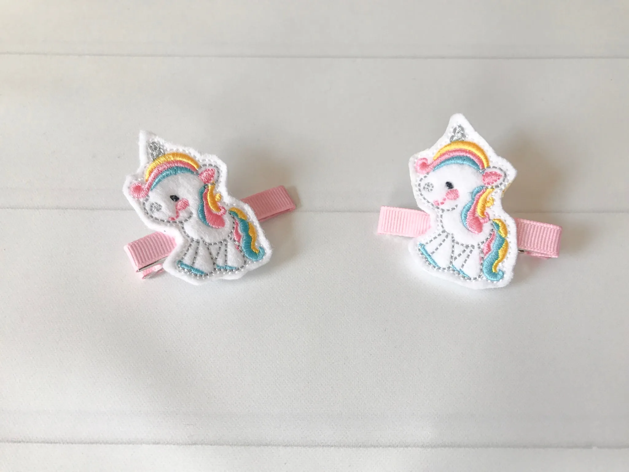 Unicorn Hair Barrette Set I The Enchanted Magnolia