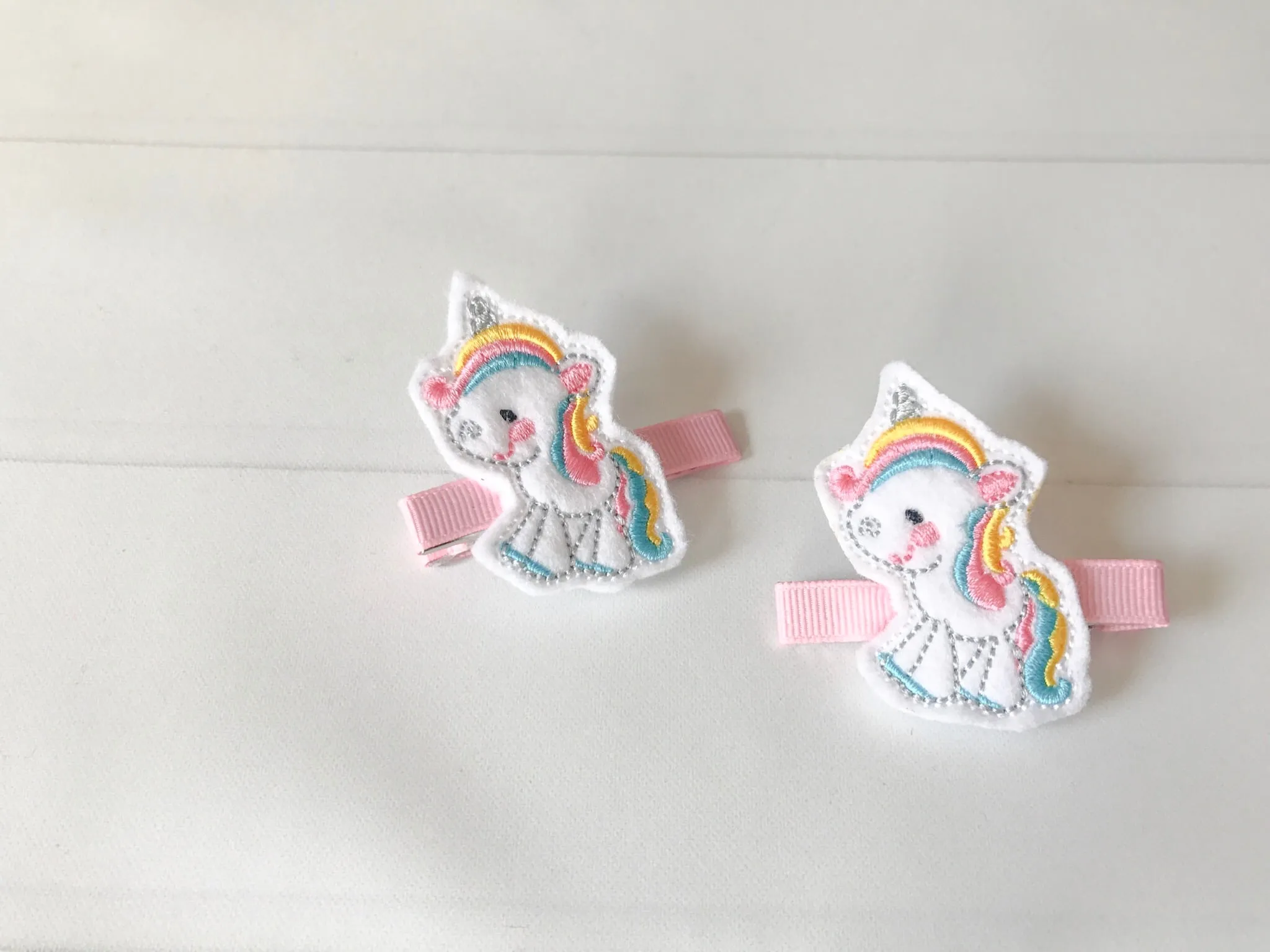 Unicorn Hair Barrette Set I The Enchanted Magnolia