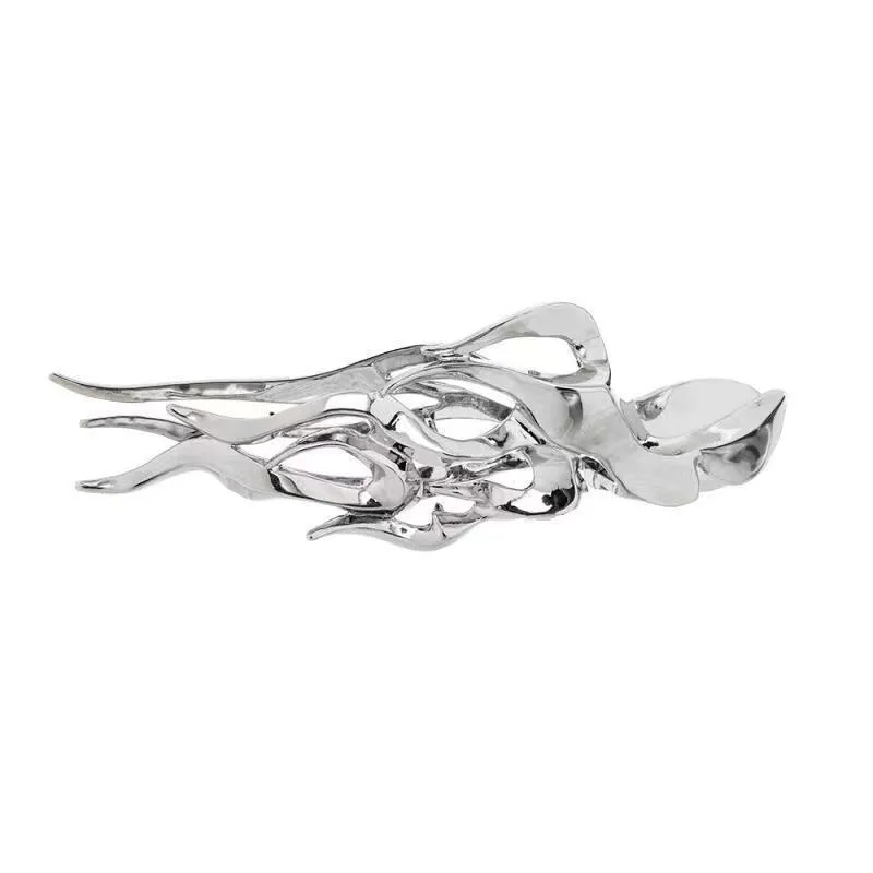Unique melting metal flame look hair clip to highlight hair