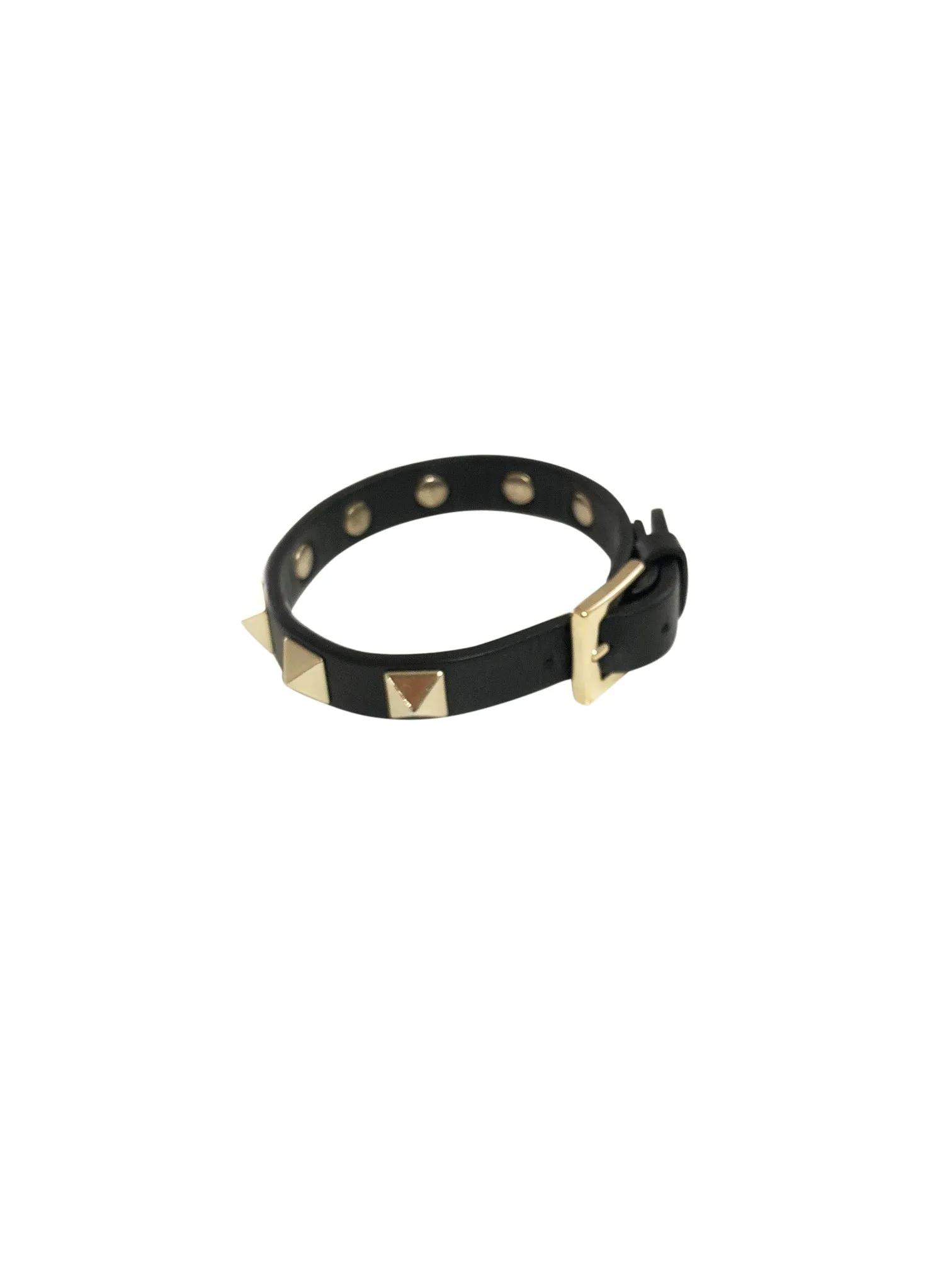 Valentino Leather Stud Bracelet