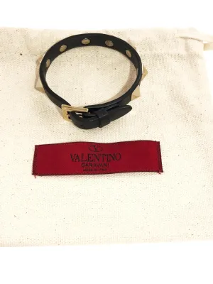 Valentino Leather Stud Bracelet