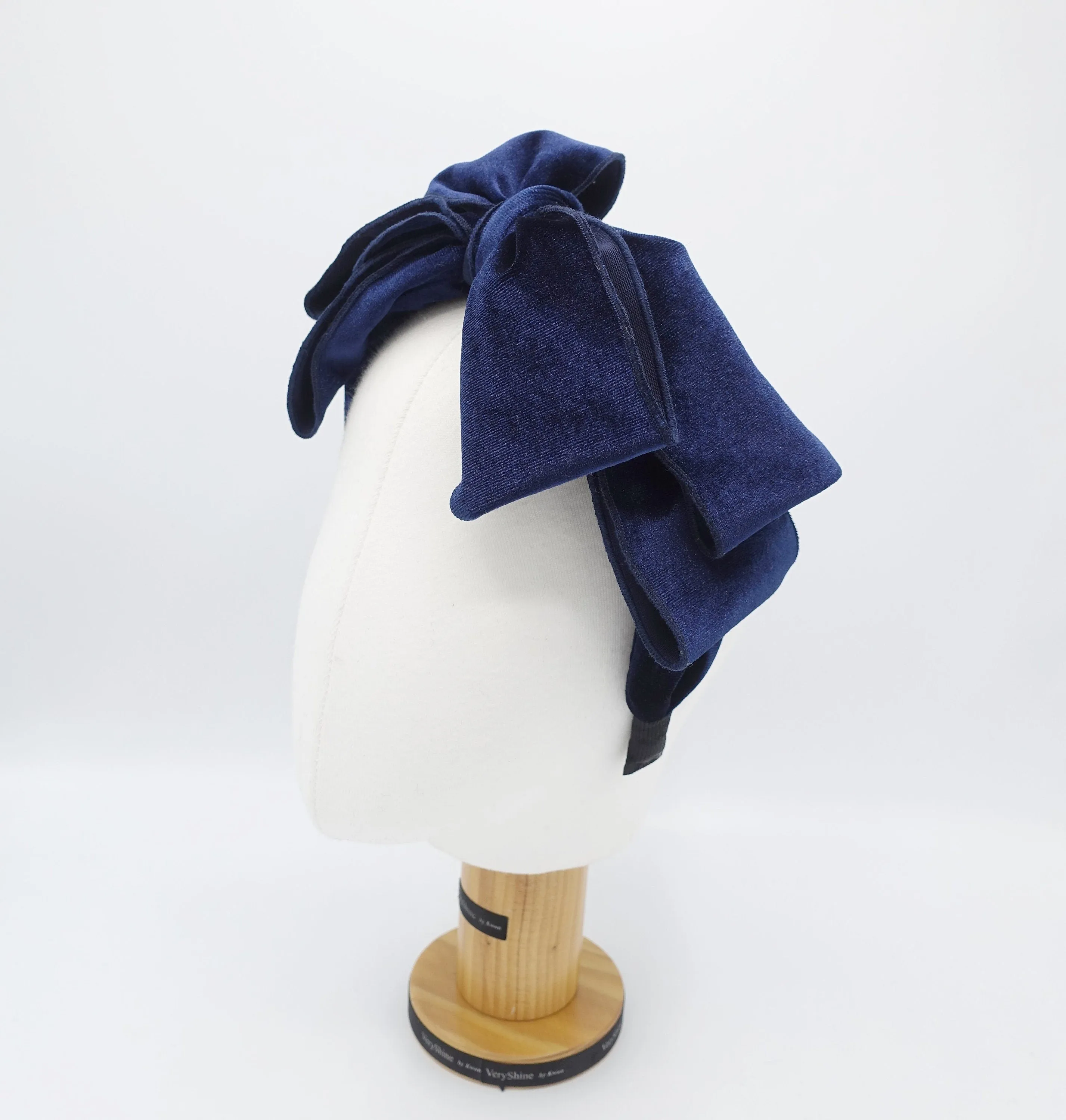velvet triple bow knot headband super stylish hairband for women