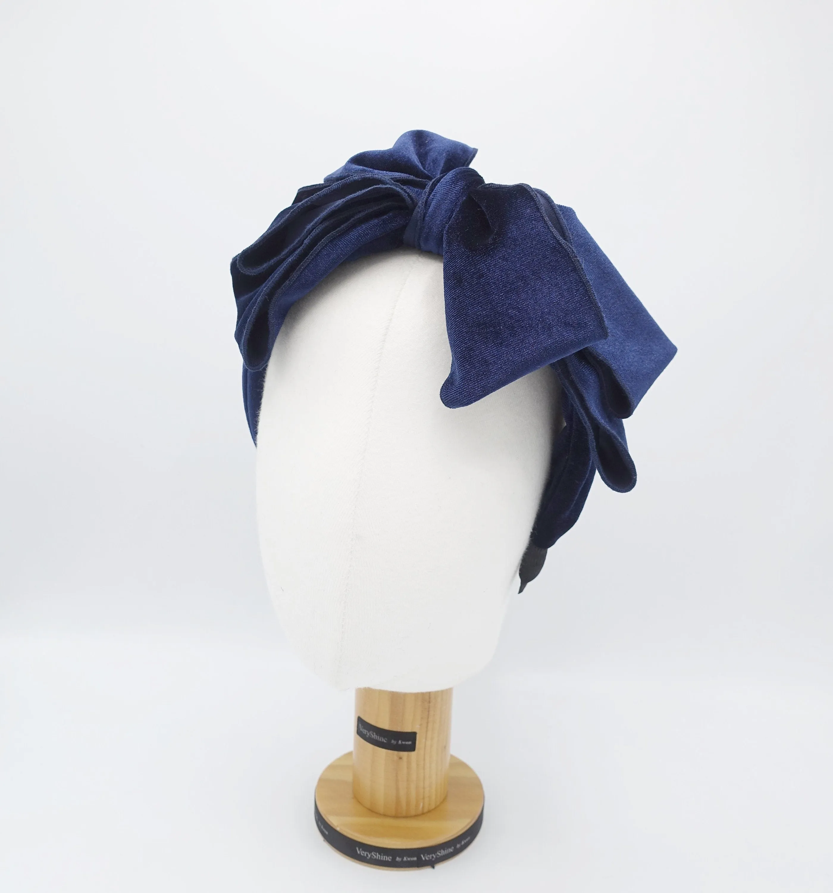 velvet triple bow knot headband super stylish hairband for women
