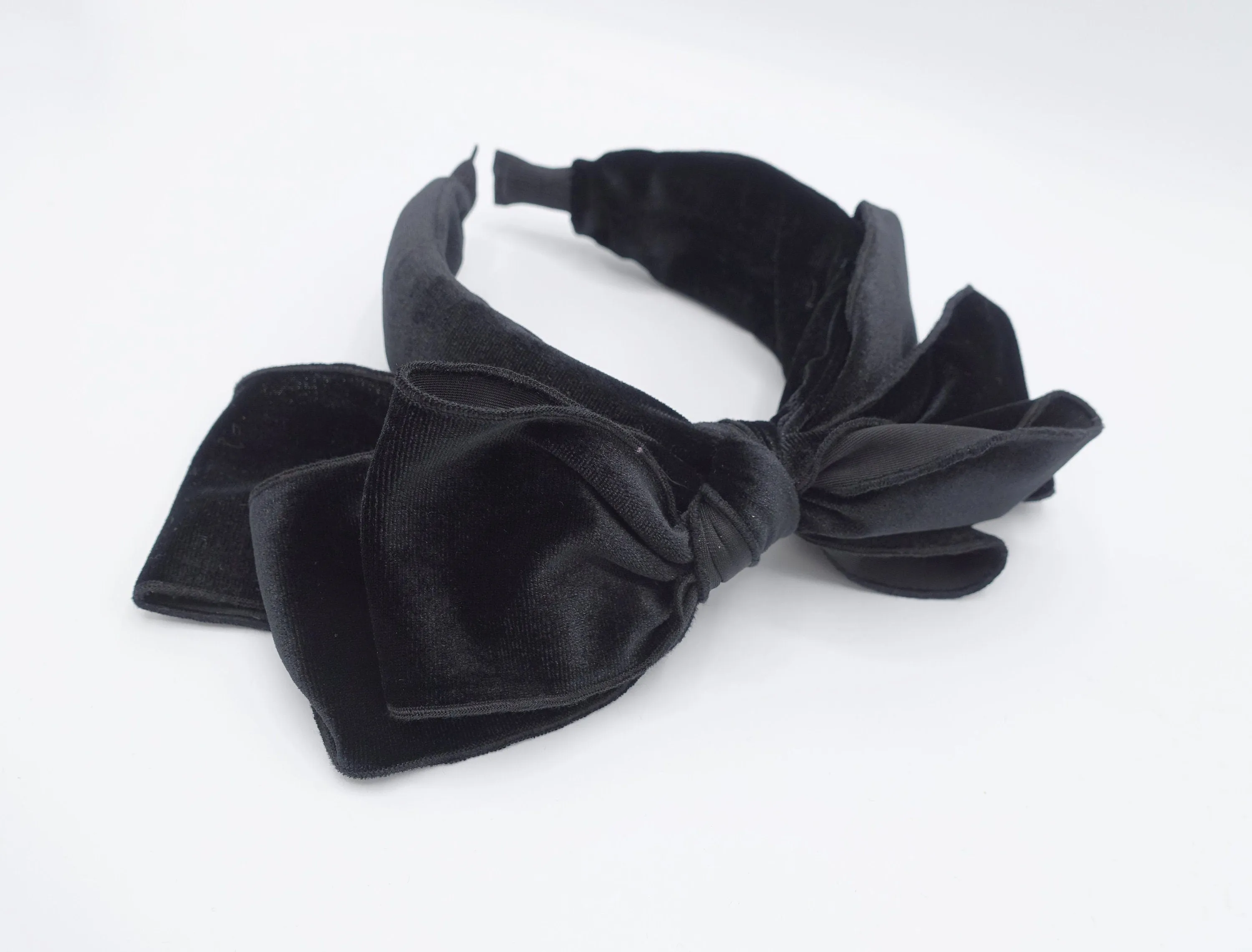 velvet triple bow knot headband super stylish hairband for women