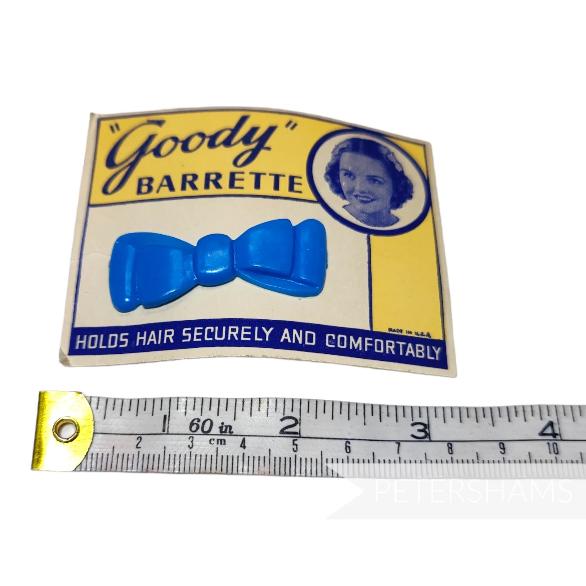 Vintage 1960s/70s 'Goody' Bow Hair Barrette