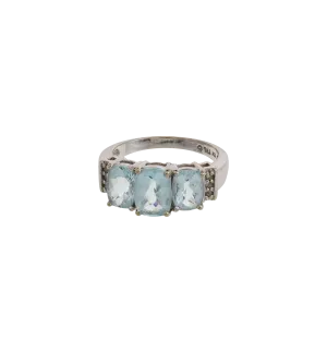 Vintage Aquamarine Eternal Sky Ring