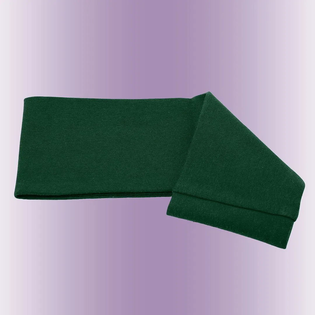 Women's Headbands Cotton Jersey 3" Wide Yoga Fitness Fashion Made in the USA Forest